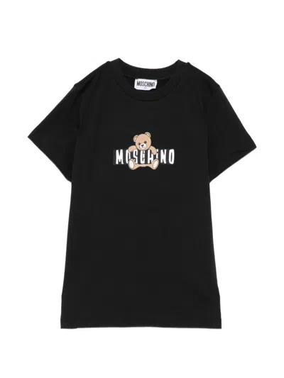 Moschino Kids' Teddy Bear T-shirt In Black