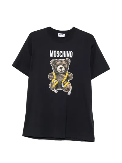 Moschino Teddy Bear Short-sleeve T-shirt In Black