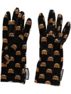 Moschino Handschuhe Aus Samt In Black