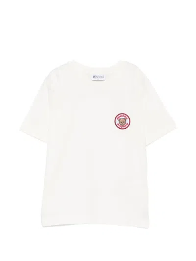 Moschino Kids' Teddy Bear-patch T-shirt In Multi