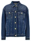 Moschino 'teddy' Jacket With Buttoned Cuffs And Pockets In Blue