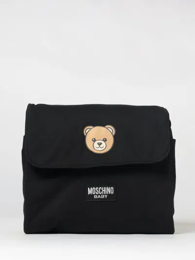 Moschino Teddy Cotton Diaper Bag In Green