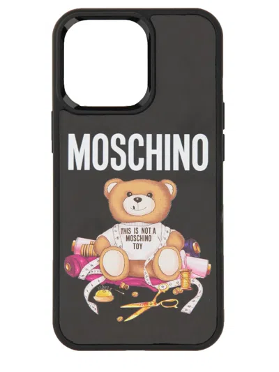 Moschino Teddy Cover For Iphone 13 Pro In Black