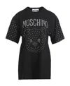 Moschino Teddy Crystal-embellished T-shirt In Black