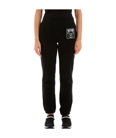 Moschino Teddy Label Casual Sweatpants In Black