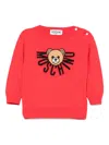 Moschino Teddy-logo Jumper In Red