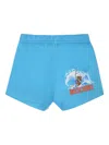 Moschino Teddy-logo-print Swim Shorts In Blue