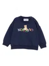 Moschino Teddy-logo Sweatshirt In Blue