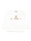 Moschino Teddy-logo Sweatshirt In White