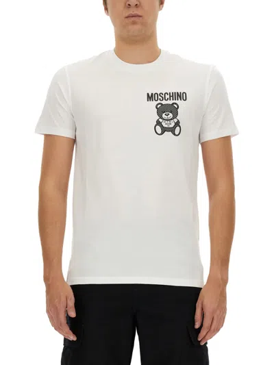 Moschino Teddy Mesh T-shirt In White