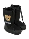 Moschino Teddy-motif Snow Boots In Black