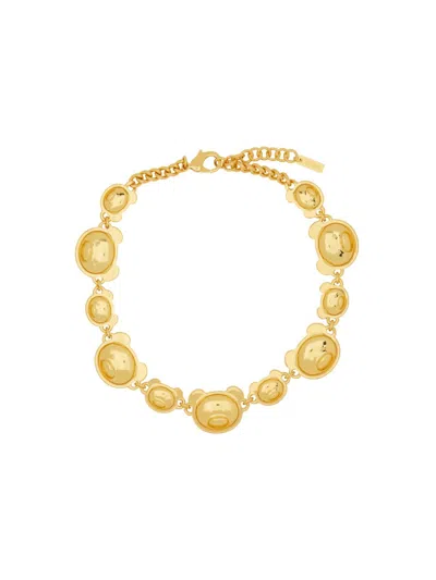 Moschino Teddy Necklace In Gold
