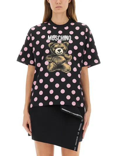 MOSCHINO TEDDY POLKA DOTS T-SHIRT