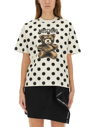 MOSCHINO MOSCHINO "TEDDY POLKA DOTS" T-SHIRT