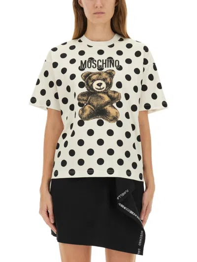 MOSCHINO TEDDY POLKA DOTS" T-SHIRT