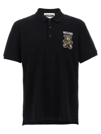 Moschino Black Teddy Polo Shirt