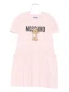 Moschino Kids Printed Dress In Pink