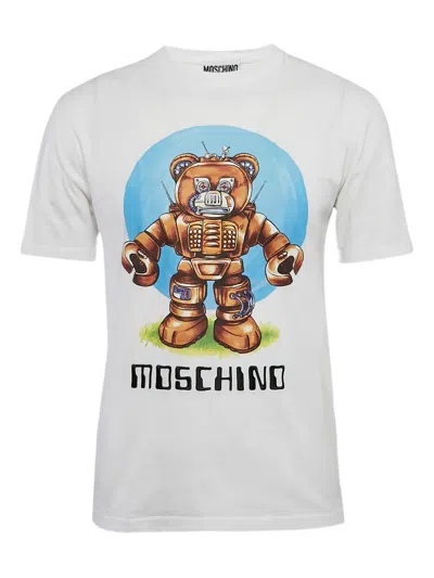 Pre-owned Moschino Teddy-print Cotton T-shirt