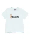 Moschino Teddy-print Cotton T-shirt In Blue