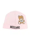 Moschino Teddy-print Hat In Pink