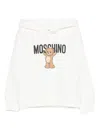 Moschino Teddy-print Hooded Top In White