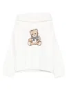 Moschino Teddy-print Hoodie In White