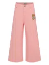 Moschino Teddy-print Jeans In Multi