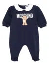 Moschino Teddy-print Jumpsuit In Blue