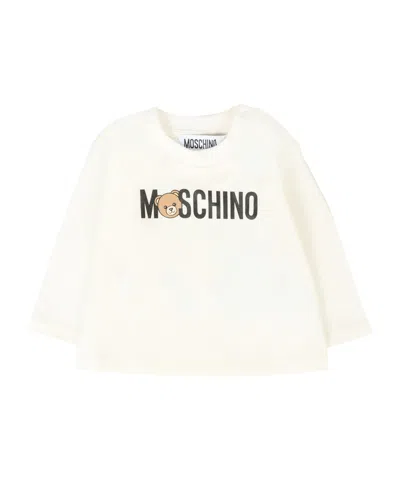 Moschino Teddy-print Long-sleeve T-shirt In Multi