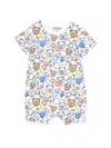 Moschino Teddy-print Romper In White