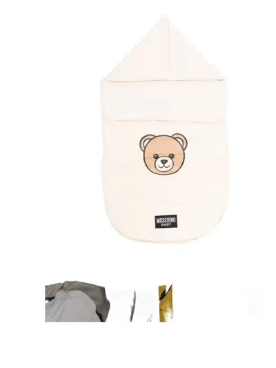 Moschino Teddy-print Sleep Bag In Neutral