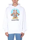 Moschino Men's Teddy Print Sweatshirt In Yellow