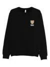 Moschino Teddy-print Sweatshirt In Black