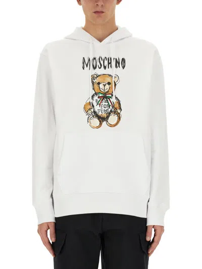 MOSCHINO MOSCHINO TEDDY PRINT SWEATSHIRT