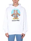 Moschino Men's Teddy Print Sweatshirt In White