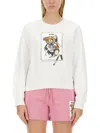 Moschino Teddy Bear-print Sweatshirt In White