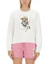 Moschino Teddy Bear-print Sweatshirt In White