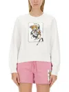 Moschino Teddy Bear-print Sweatshirt In White