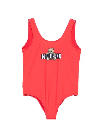 Moschino Swimsuit Kids In Red