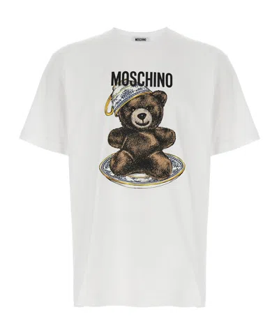 MOSCHINO MOSCHINO TEDDY PRINTED CREWNECK T-SHIRT