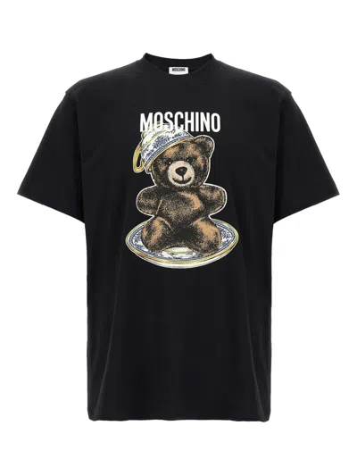 Moschino T-shirt With Print In Black