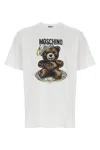 Moschino Teddy Bear Print Crewneck T-shirt In White