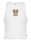 Moschino Teddy-print Tank Top In White