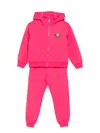Moschino Teddy-print Tracksuit In Pink