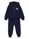 Moschino Teddy-print Tracksuit In Blue