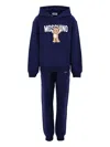 Moschino Teddy-print Tracksuit In Black