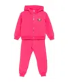 Moschino Teddy-print Tracksuit In Pink
