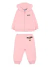 Moschino Teddy-print Tracksuit In Pink