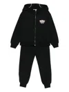 Moschino Teddy-print Tracksuit Set In Black