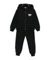 Moschino Teddy-print Tracksuit Set In Black
